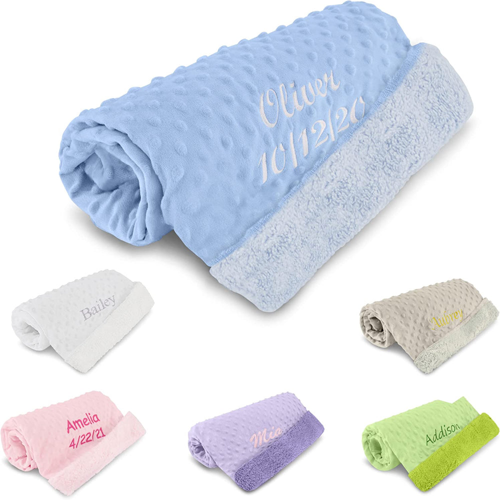 Unisex Soft Personalized Baby Blanket - Personalized Passion