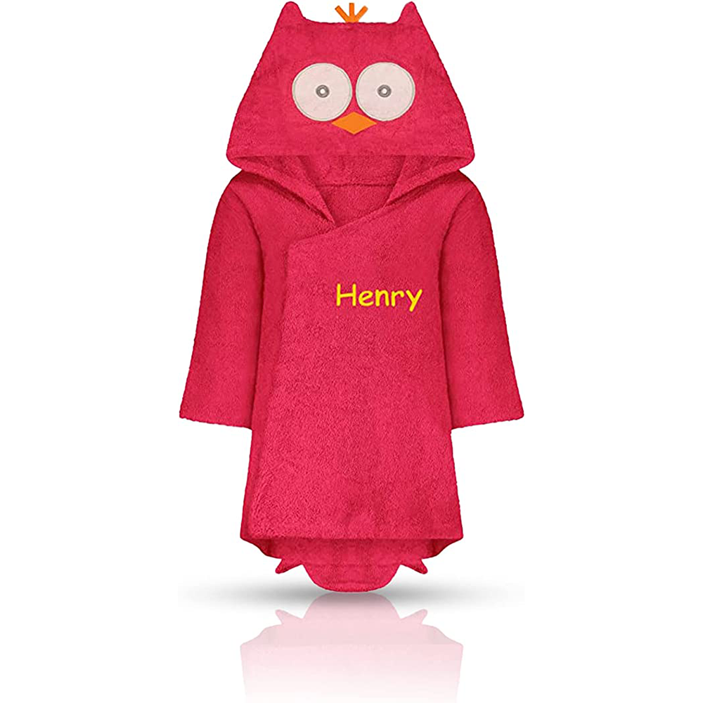 Personalized kids bathrobes - Plush Animal Hooded children's bathrobes