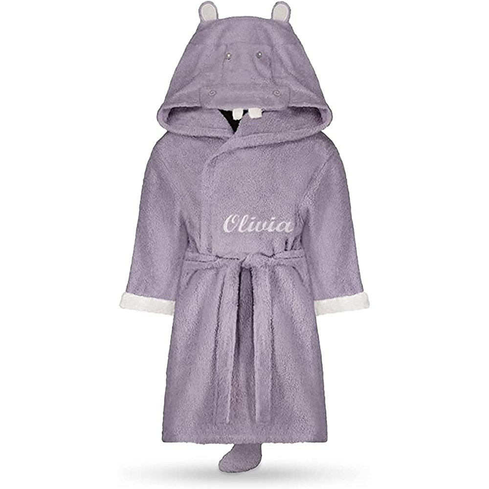 Personalized kids bathrobes - Plush Animal Hooded children's bathrobes