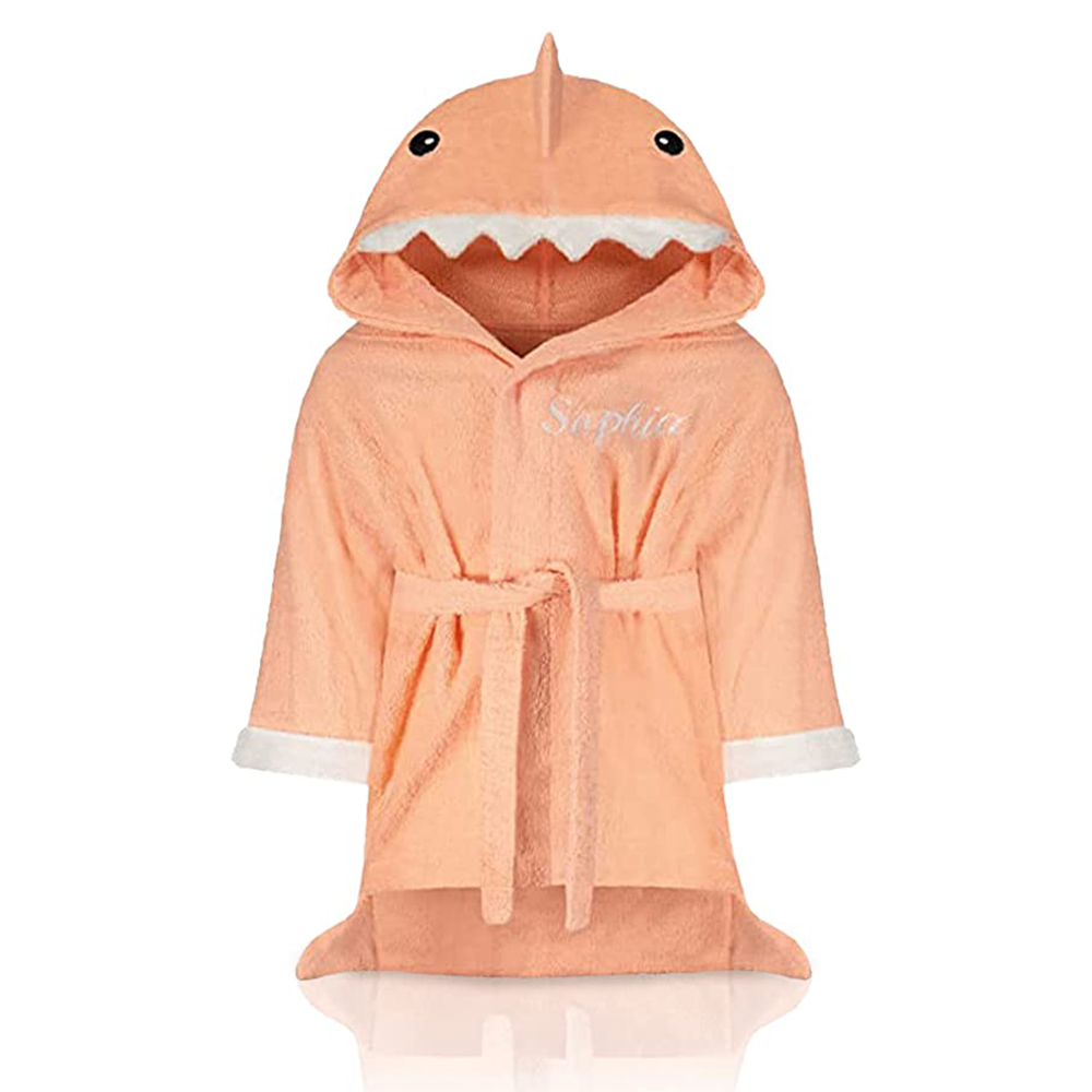 Personalized kids bathrobes - Plush Animal Hooded children's bathrobes