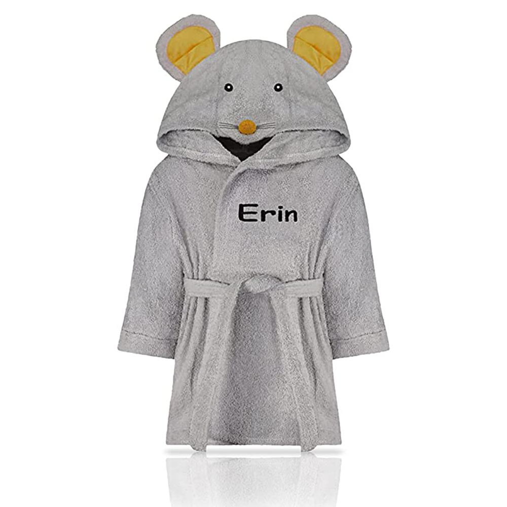 Personalized kids bathrobes - Plush Animal Hooded children's bathrobes