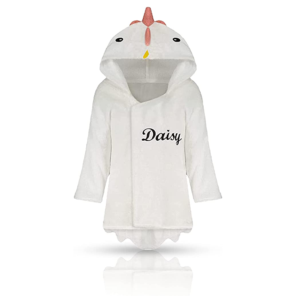 Personalized kids bathrobes - Plush Animal Hooded children's bathrobes