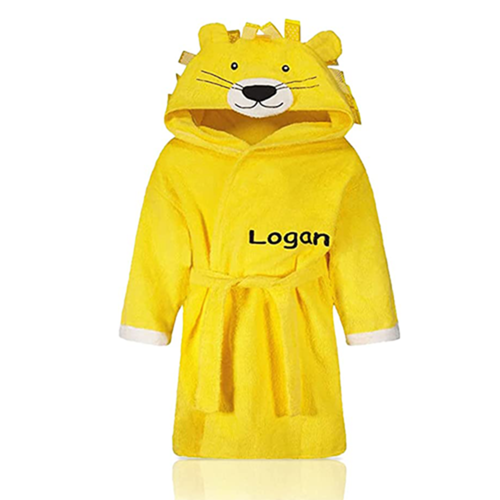 Personalized kids bathrobes - Plush Animal Hooded children's bathrobes