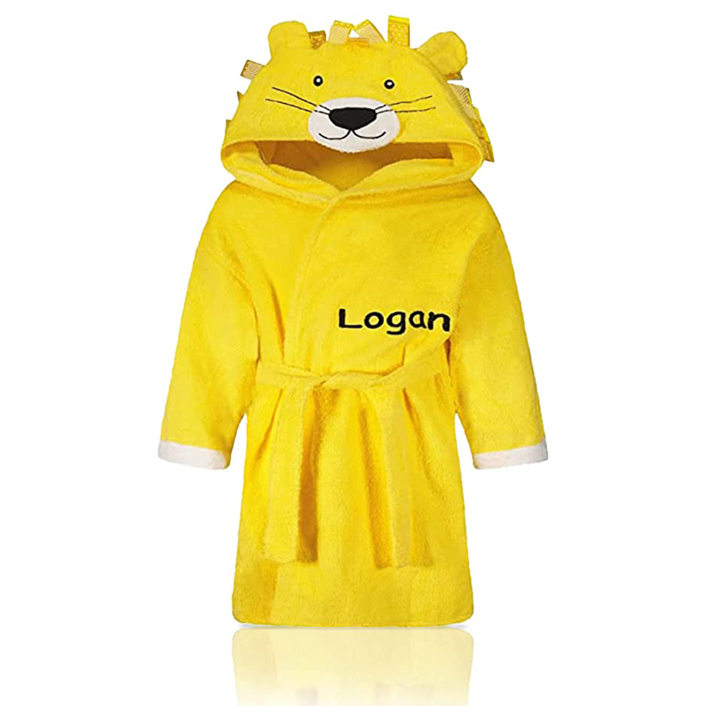 Personalized kids bathrobes - Plush Animal Hooded children's bathrobes