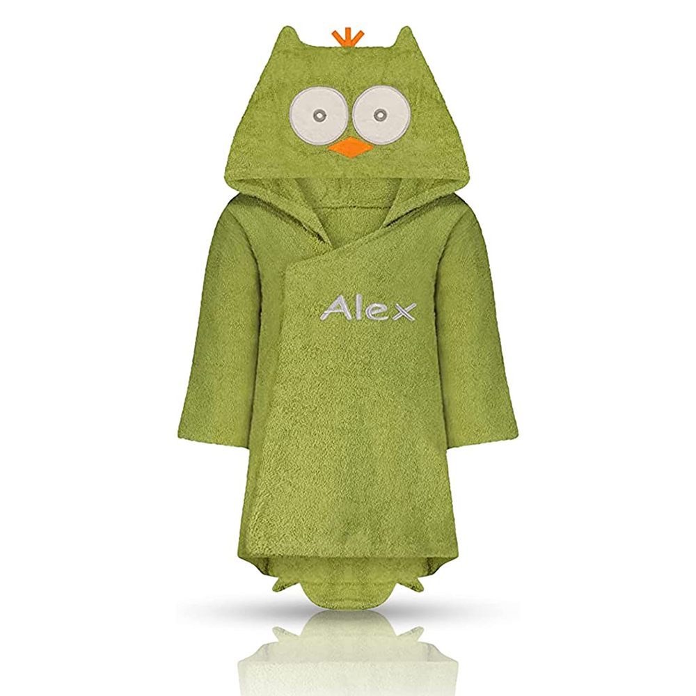 Personalized kids bathrobes - Plush Animal Hooded children's bathrobes