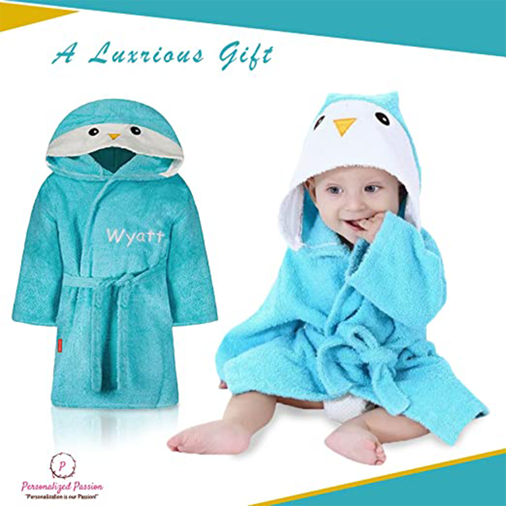 Personalized kids bathrobes - Plush Animal Hooded children's bathrobes