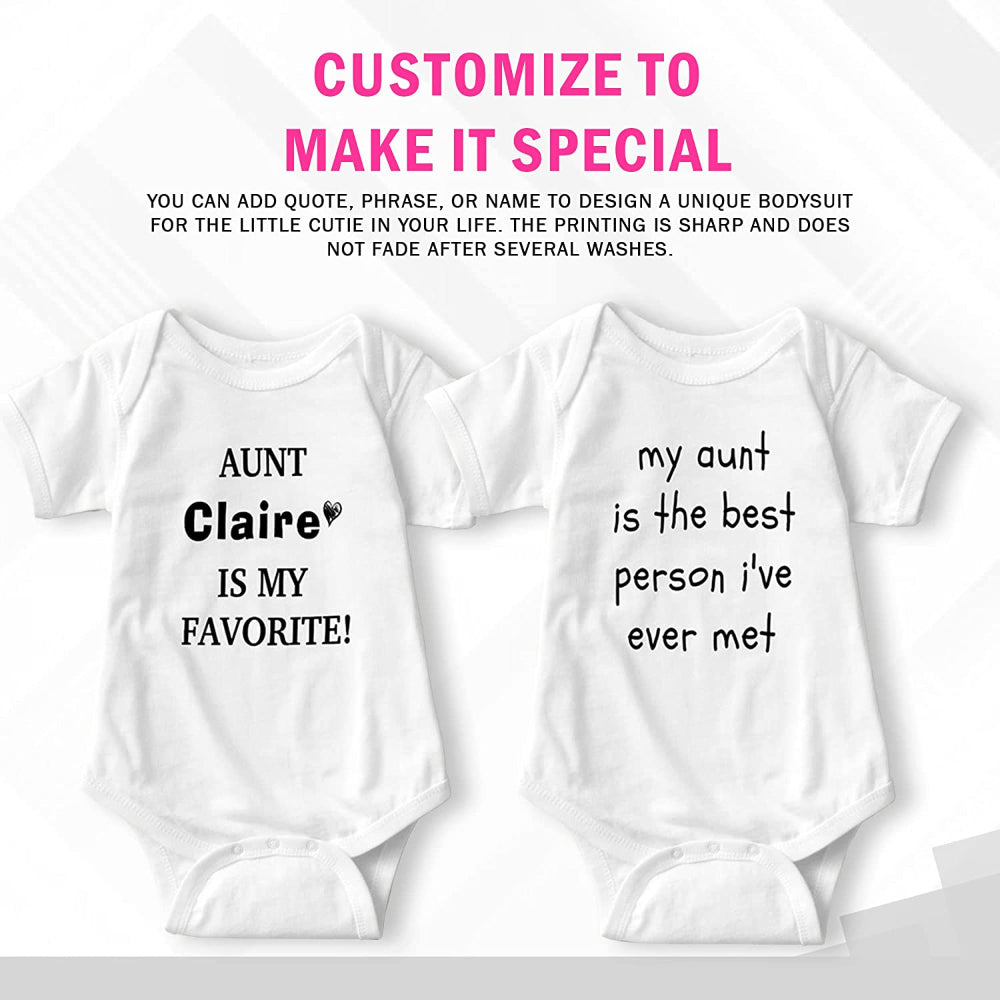 Unisex Custom Baby Onesies - Baby Romper with your Baby Name