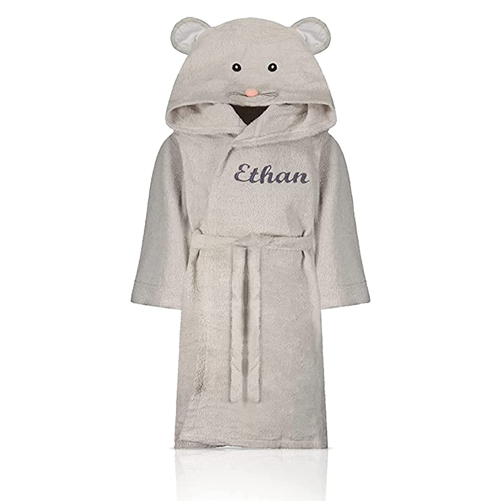 Personalized kids bathrobes - Plush Animal Hooded children's bathrobes