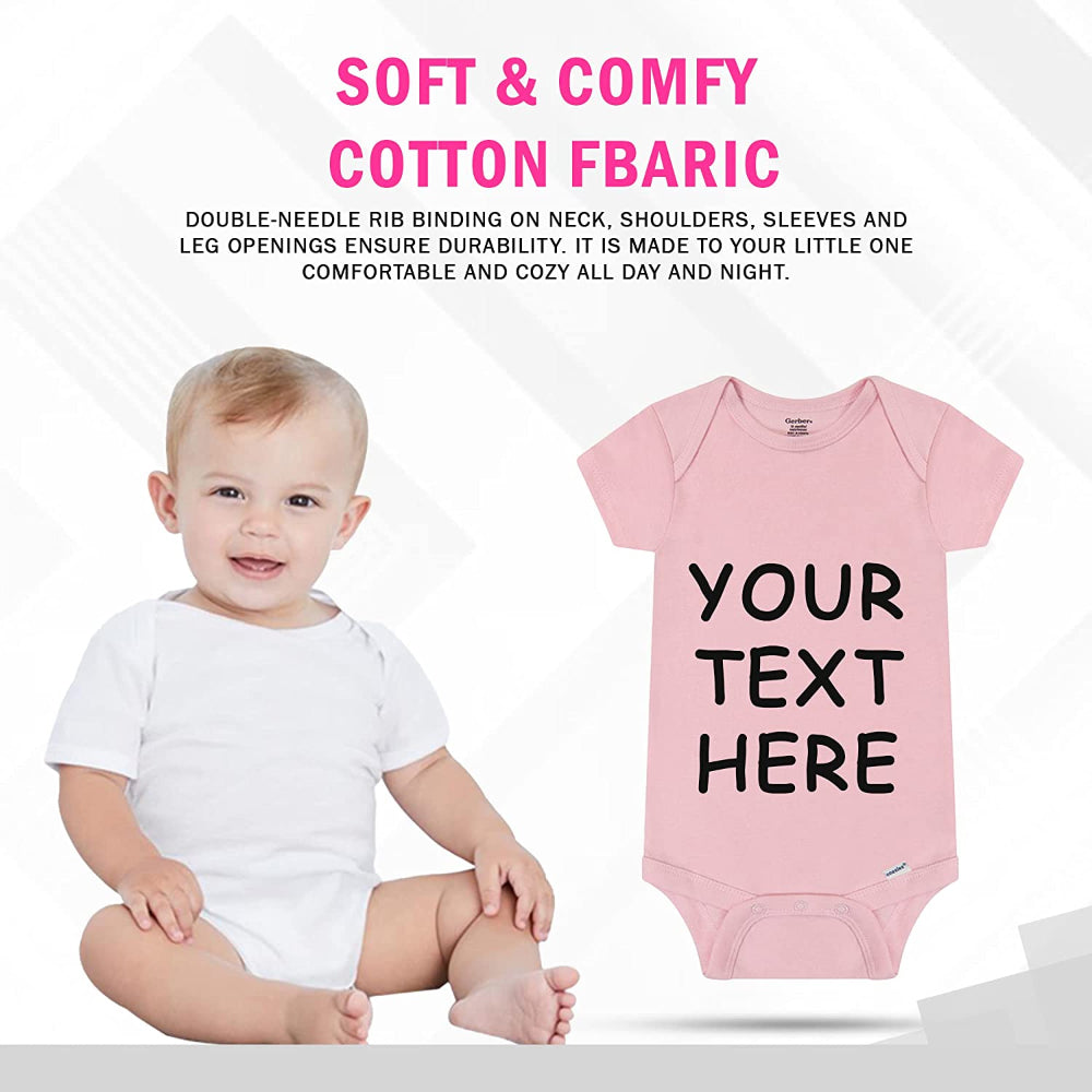 Unisex Custom Baby Onesies - Baby Romper with your Baby Name