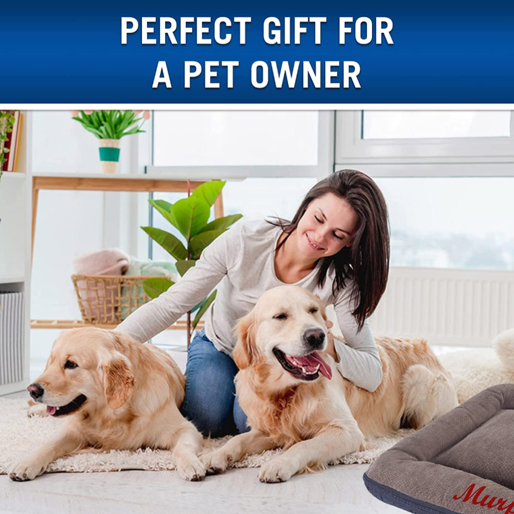 Personalized Dog Beds with Embroidered Dog’s Name and Paws
