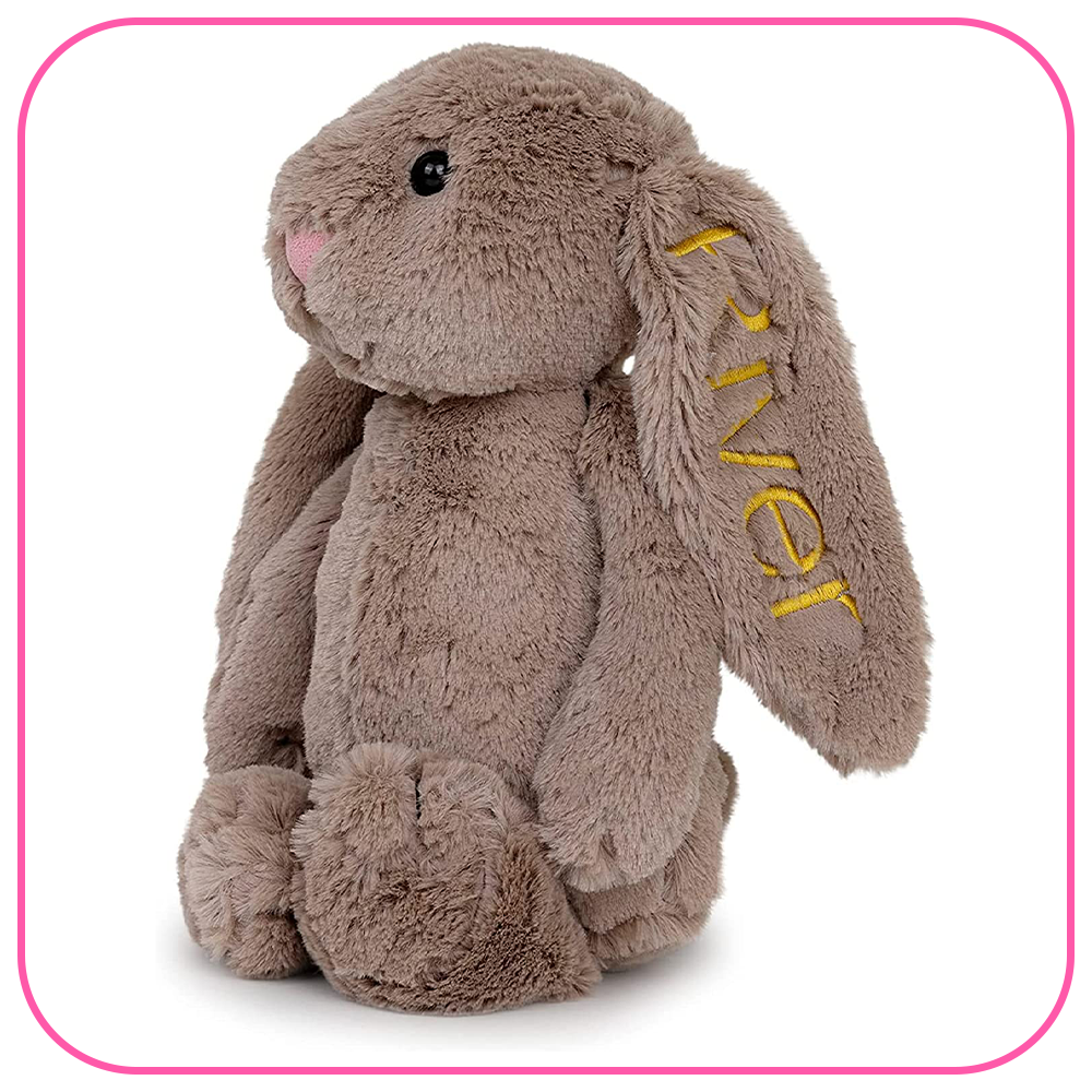 Personalized Stuffed Bunny Plush Toy 