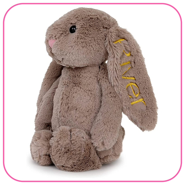 Personalized stuffed cheap bunny rabbit