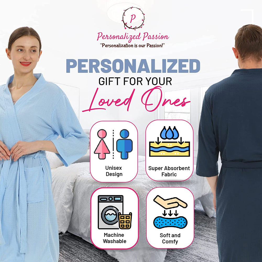 Personalized Waffle Robe