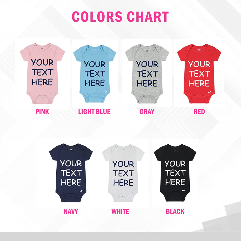 Unisex Custom Baby Onesies - Baby Romper with your Baby Name