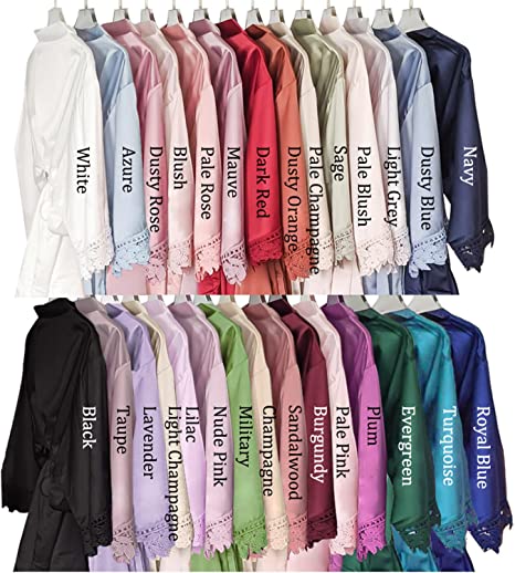Personalized Silk Robes for Women - Bridesmaids Bathrobes