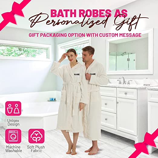 personalized robes white