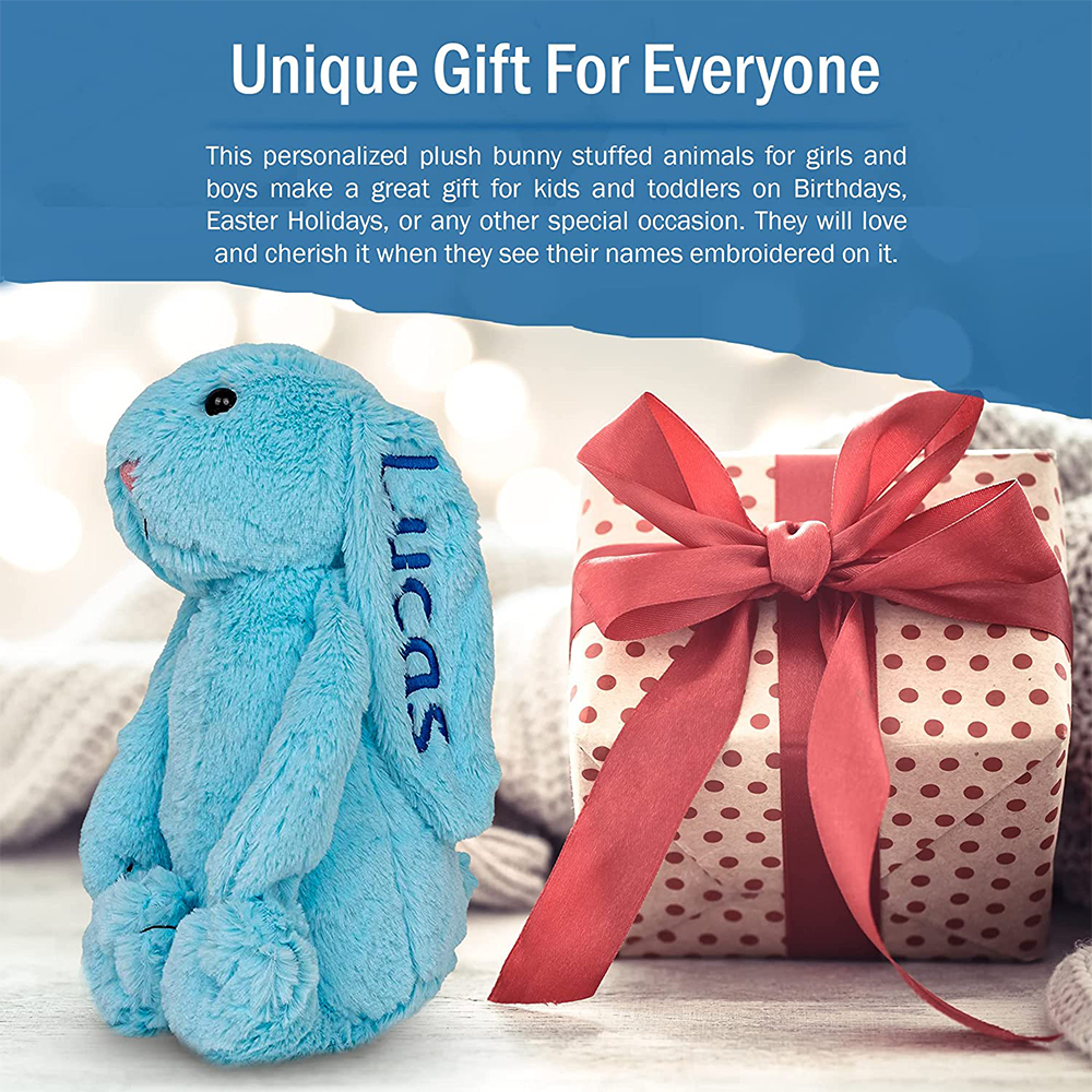Personalized Stuffed Bunny Plush Toy