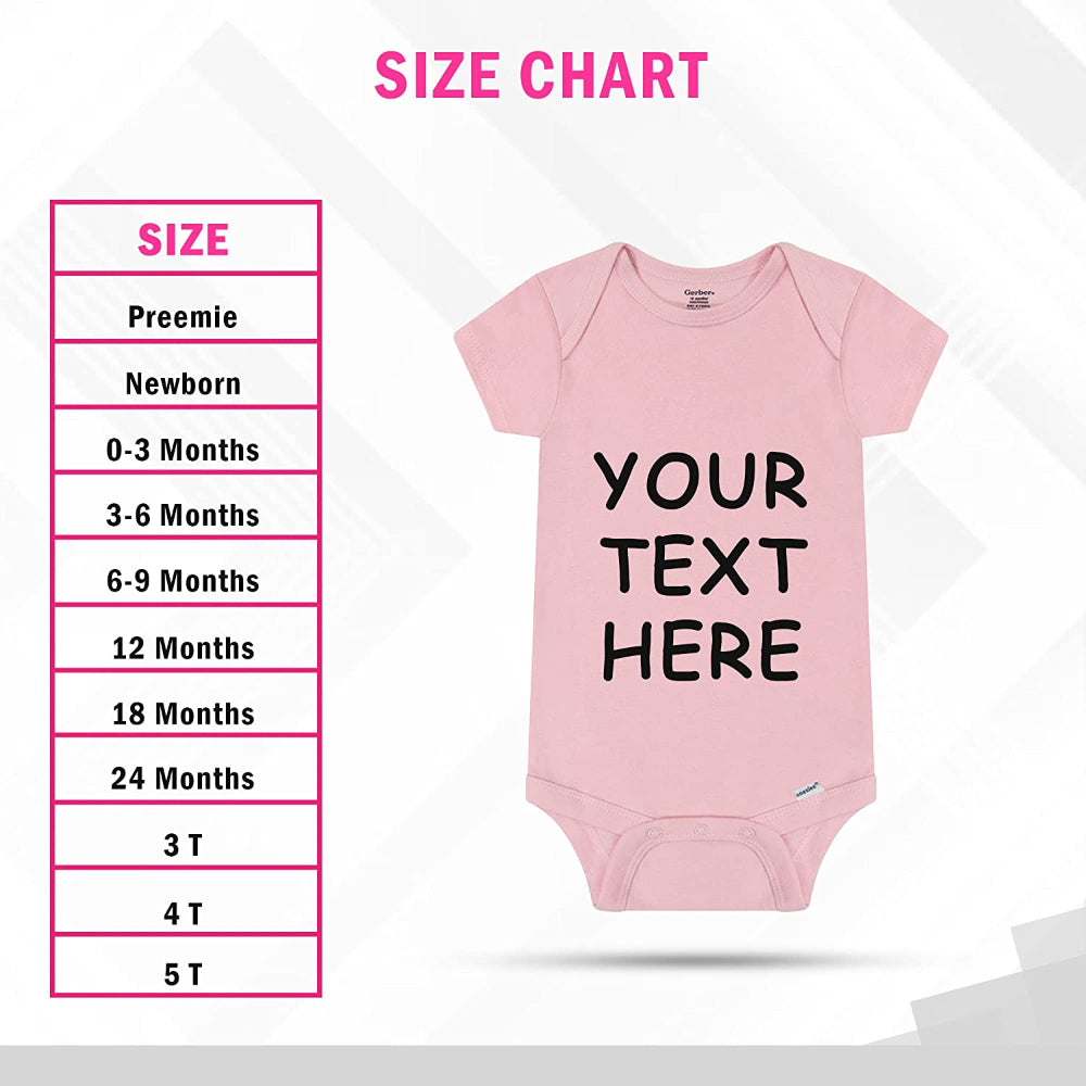 Unisex Custom Baby Onesies - Baby Romper with your Baby Name