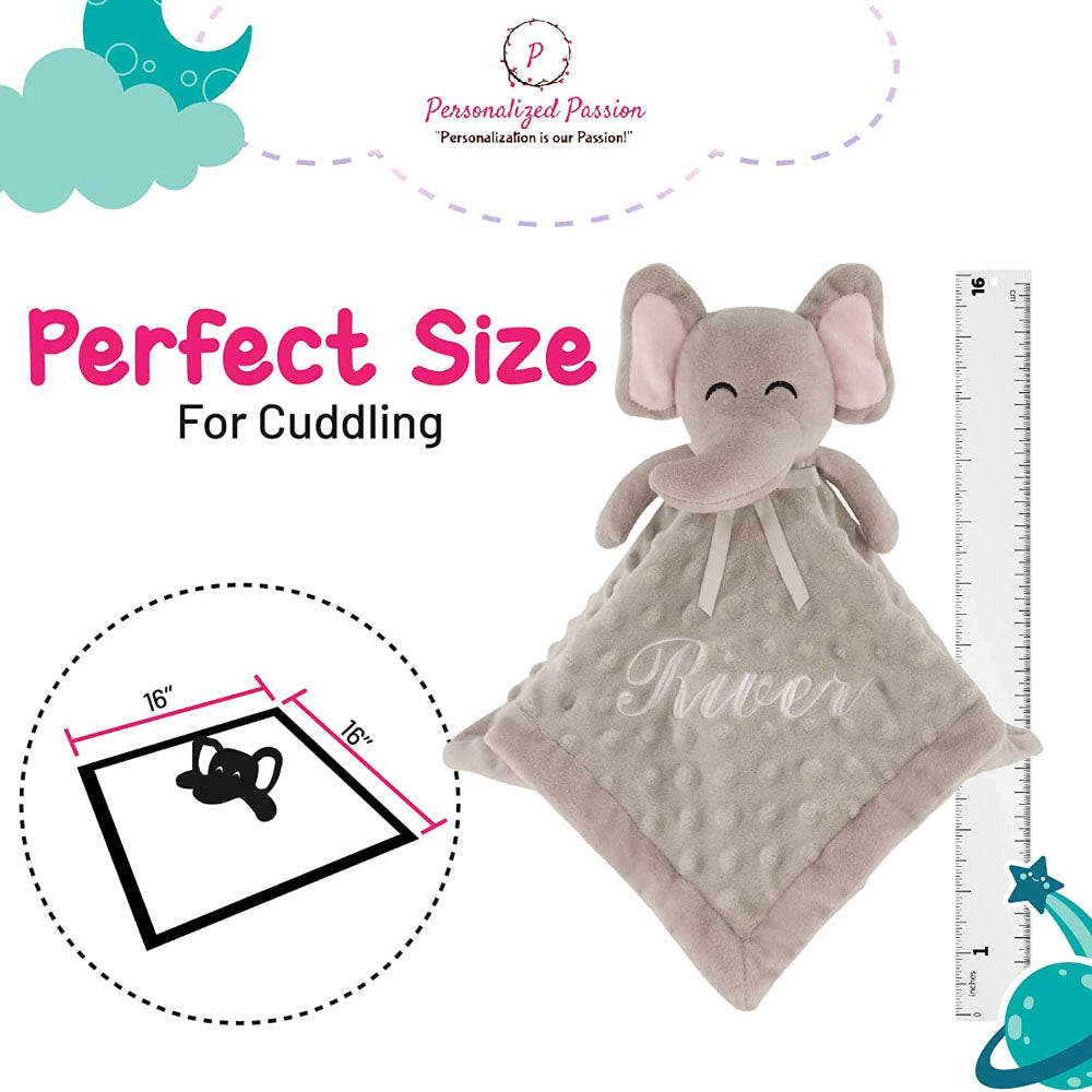 Elephant Face Stuffed Baby Blankets