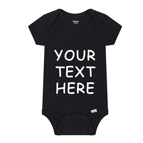 Black  Unisex Baby's Bodysuit