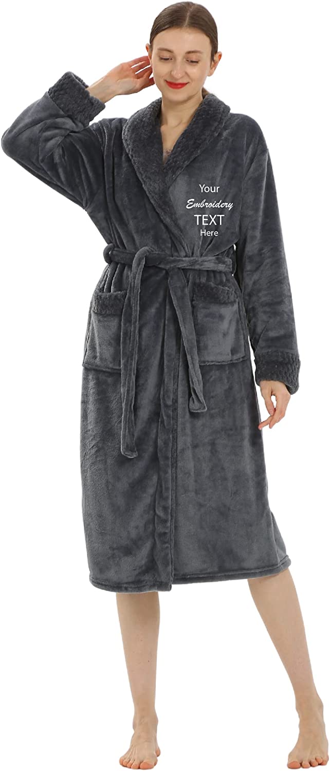 personalized robes black