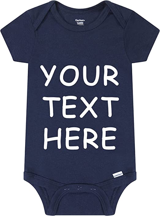 Unisex Navy Baby Romper