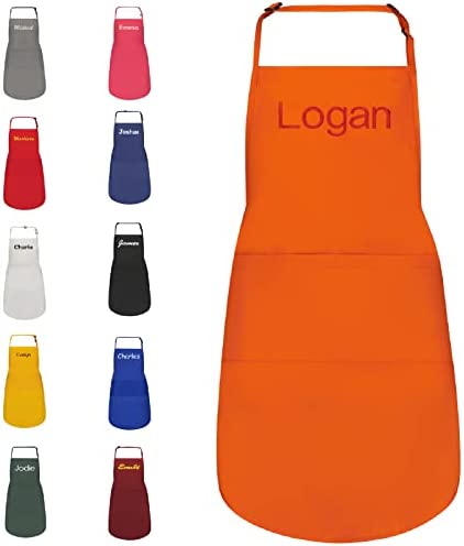 Personalized Aprons for Men and Women with Front Pocket