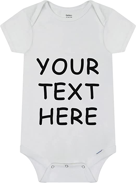 Unisex Custom Baby Onesies - Baby Romper with your Baby Name