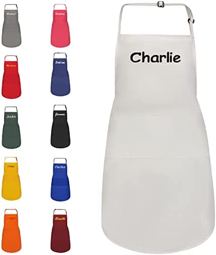 Personalized Aprons for Men and Women with Front Pocket