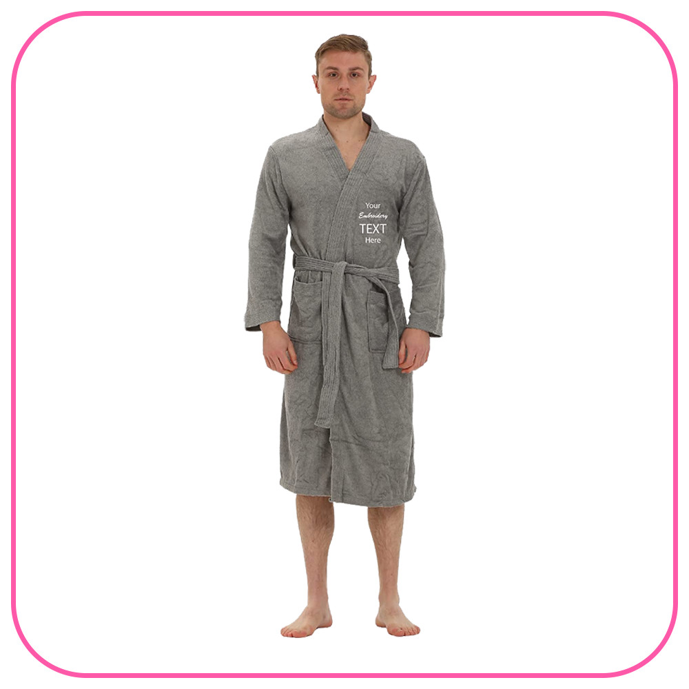 Soft Terry Cloth Personalized Robes for Men and Women