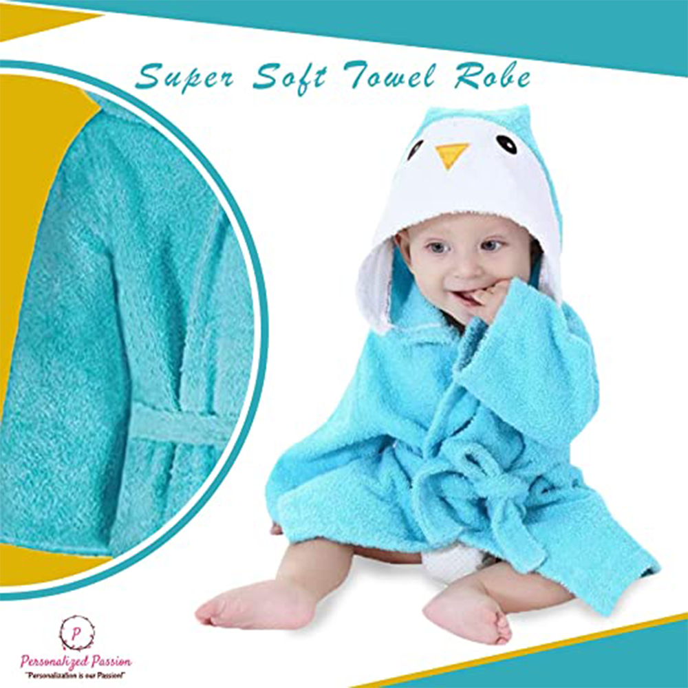 Personalized kids bathrobes - Plush Animal Hooded children's bathrobes