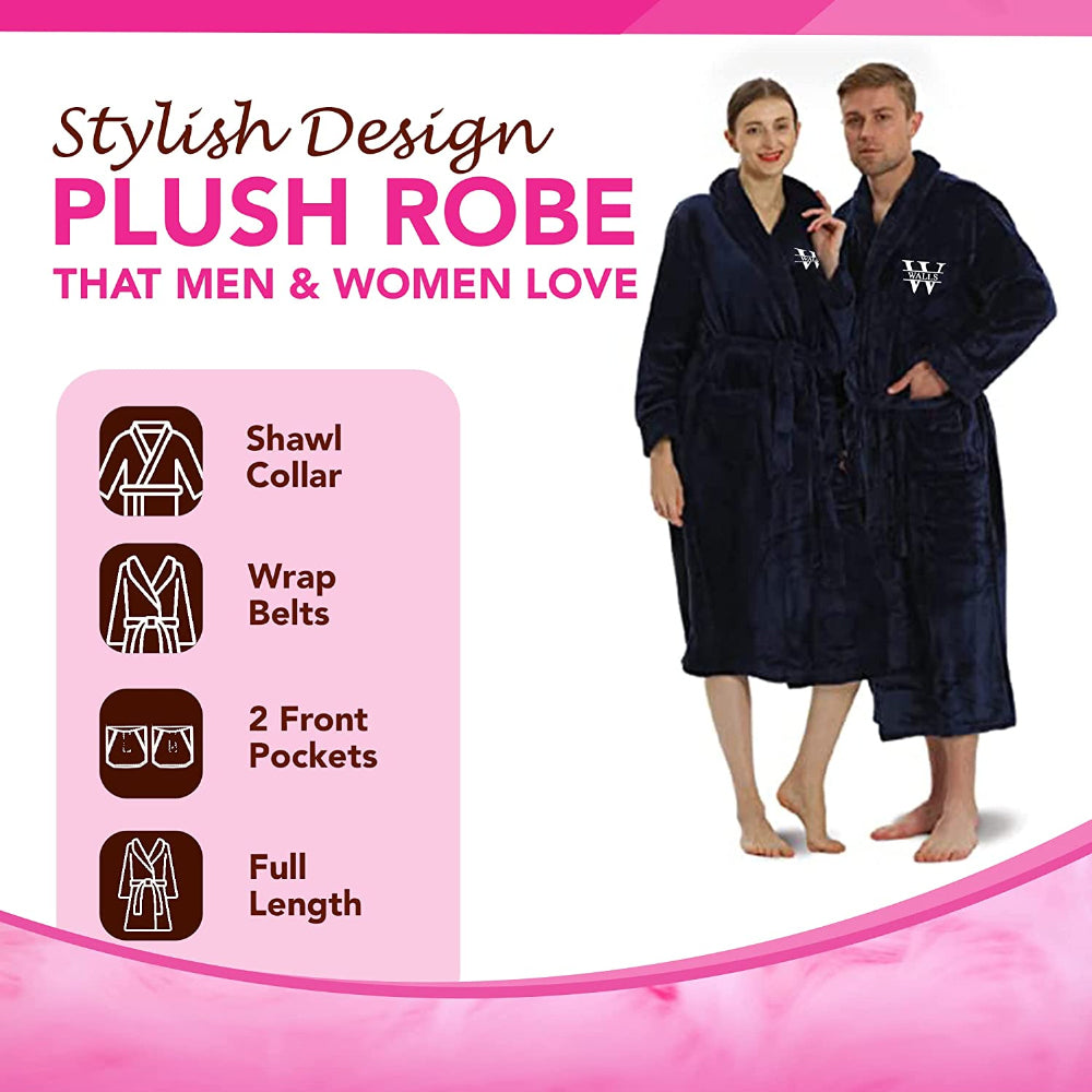 Plush robes for men and women
