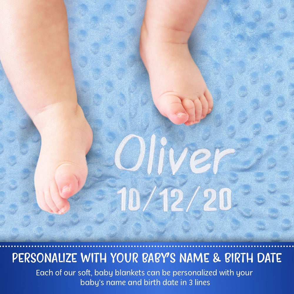 Unisex Soft Personalized Baby Blanket - Personalized Passion