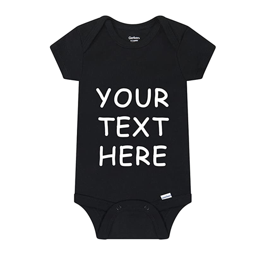  Black  Unisex Baby's Bodysuit