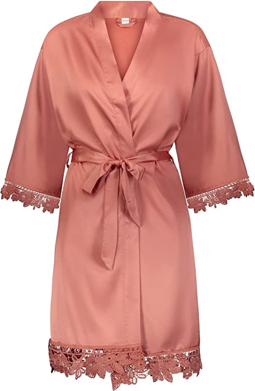 silk robes for women - Dusty Orange