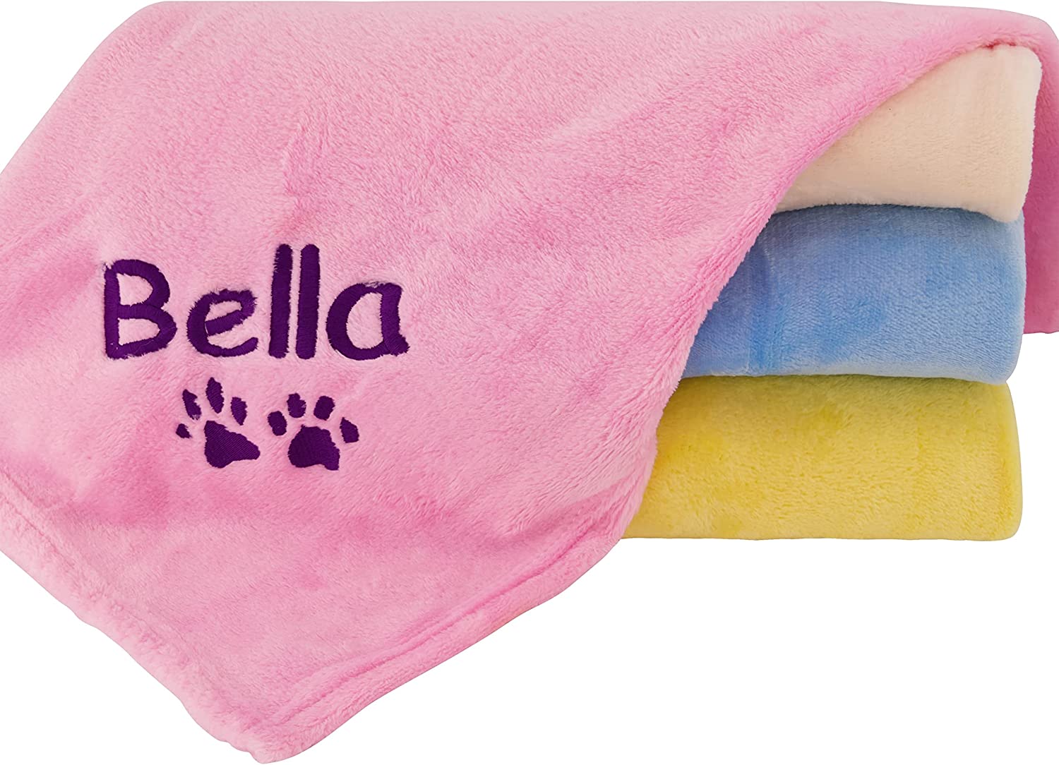 custom pink dog blanket