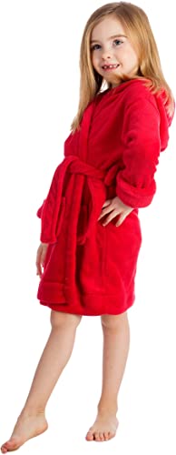 kids bathrobes red