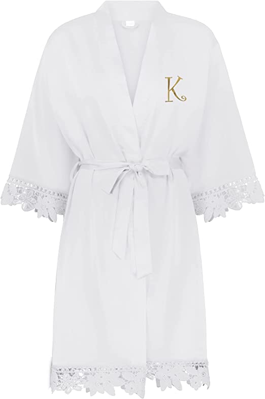 silk robes for women - white