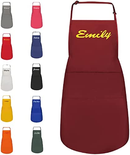 Personalized Aprons for Men and Women with Front Pocket
