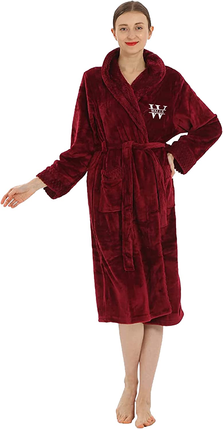 Soft Personalized Waffle Robe for Men and Women